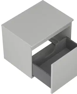 Kúpeľňový nábytok MEXEN/S - Orio kúpeľňová skrinka pod umývadlo 60 cm s doskou, 1 šuplík, sivá mat 91A10-06047-1-BFC62