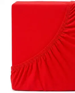 Plachty 4Home jersey prestieradlo Ideál jahodová, 180 x 200 cm