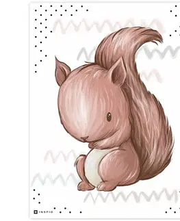 Obrazy do detskej izby Detský obraz na stenu - Veverička