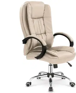 Otočné kreslá Kancelárske kreslo Relax béžové