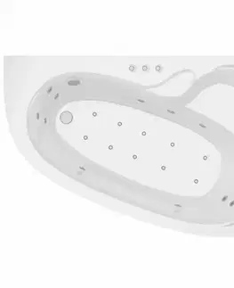 Vane a vaňové zásteny Vaňa s hydromasážou Madura 160/105 P 12DW+10DP pneumatické ovládanie