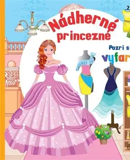 Pre dievčatá Nádherné princezné - Pozri si a vyfarbi!