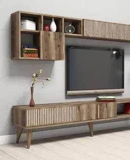 Obývacie steny TV skrinka / Obývacia stena Milan - Walnut