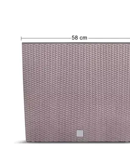 Kvetináče a truhlíky NABBI DRC600T plastový kvetináč 60 cm mocca