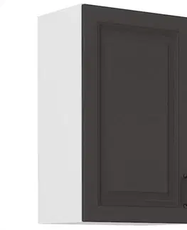 Kuchynské skrinky visiace Kuchynská skrinka STILO grafit mat/biely 45g-72 1f
