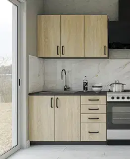 Kuchynské linky RUBUS štylová kuchyňa 180, dub Sonoma