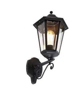 Vonkajšie svietidlá Klasická vonkajšia nástenná lampa čierna IP44 - Havana Up
