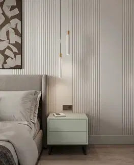 Nočné stolíky HENU LUX nocný stolík, eukalyptus