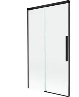 Sprchové dvere MEXEN/S - Rox vaňová zástena 2-krídlová posuvná 100 x 150, transparent, čierna 8C9-100-001-70-00
