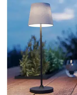 Lampy Eglo 75937 - LED stmievateľná nabíjateľná stolná lampa LEONERO LED/3,8W/5V 2000mAh čierna/krémová 75937