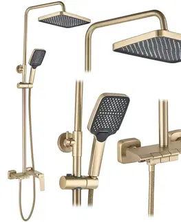 Kúpeľňové batérie REA REA - Sprchový set JOE Brush Gold REA-P5656