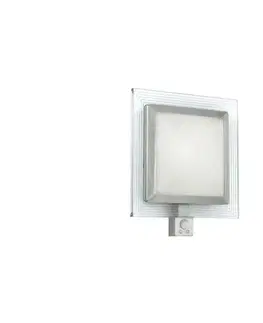 Záhradné lampy EGLO 88163 - Vonkajšie nástenné svietidlo s čidlom PALI 1xE27/15W + LED/1,28W 88163