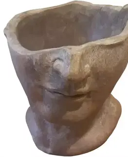 Záhrada Obal na kvetináč torzo hlavy 15