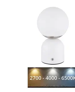 Lampy Globo 21006W - LED stmievateľná dotyková stolná lampa JULSY LED/2,5W/3,7V biela 21006W