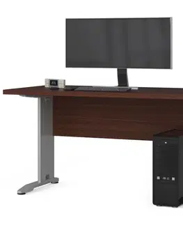 Písacie stoly Dizajnový písací stôl BONBON135, wenge