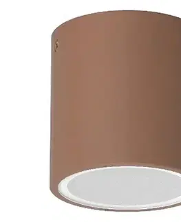 Svietidlá Ideal Lux - Vonkajšie bodové svietidlo TECHO 1xGU10/20W/230V pr. 9 cm IP54 hnedé 318134