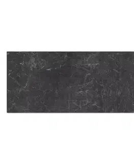 Jedálenské stoly DELIFE Jedálenský stôl Edge 300x100 cm keramika Laminam®Nero Greco antracitová stredová podstava krížová čierna