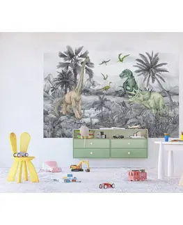 Tapety Detská fototapeta Dino 252 x 182 cm, 4 diely