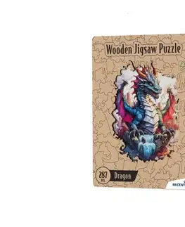 Limitovaná edícia RecentToys  RECENTTOYS Drevené puzzle - Drak