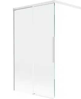 Sprchové dvere MEXEN/S - Rox vaňová zástena 2-krídlová posuvná 100 x 150, transparent, biela 8C9-100-003-20-00