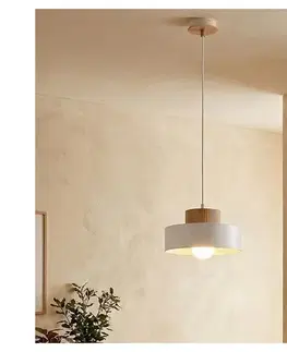Svietidlá EMIBIG Biely luster na lanku KIVI 1xE27/15W/230V 1669/1S