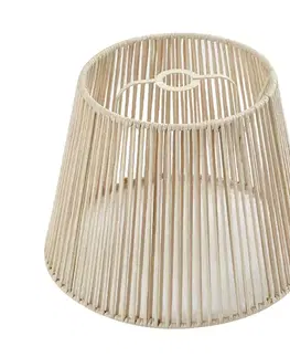 Tienidlo na lampu Vonkajšie tienidlo s béžovým lanom IP54 40/28/30 - Jayla