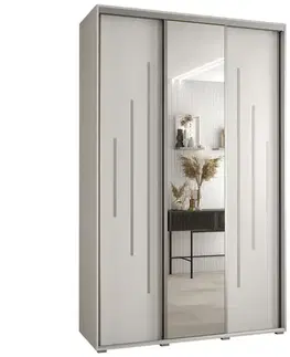 Šatníkové skrine Skriňa 45 Canaris 13 160 biela/silver