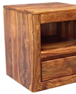 Nočné stolíky Nočný stolík 45x50x40 Tina z indického masívu palisander