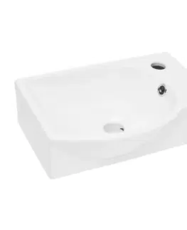 Umývadlá Umývadlo SAT Brevis 40,5x28 cm otvor pre batériu vpravo SATBRE4028R SATBRE4028R