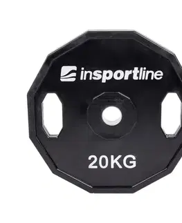 Závažia k činkám Pogumovaný kotúč inSPORTline Ruberton 20 kg 30 mm