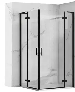Sprchovacie kúty REA/S - Sprchová kabína Hugo Double Black 100x100 KPL-K6602