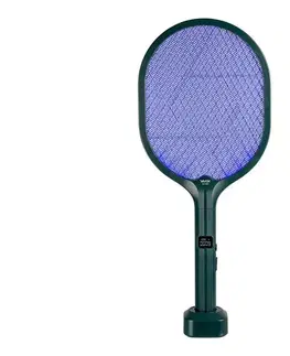 Záhradné lampy Vayox LED elektrický lapač hmyzu 2v1 s LCD, 1200 mAh/5V, zelený IKV-957