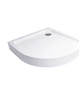 Vane Mereo Sprchová vanička R550, 90x90x14 cm, SMC, biela, vrátane nožičiek a sifónu CV01H