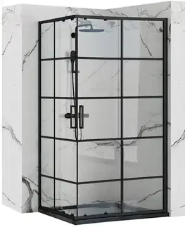 Sprchovacie kúty REA - Sprchovací kút Concept Black 80x100 REA-K6389
