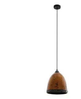 Svietidlá Eglo 79441 - Luster na lankách REDHILL 1xE27/60W/230V hnedá 79441