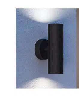 Svietidlá Eglo 902038 - Vonkajšie nástenné svietidlo TOMELLOSO 2xGU10/28W/230V IP44 čierna 902038