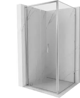 Sprchovacie kúty MEXEN/S - Exo sprchovací kút skladacie dvere 100 x 100, transparent, chróm 816-100-100-01-00