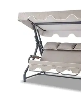 Záhradná hojdačky Garden Triple Swing Chair Salvia - Anthracite, Grey