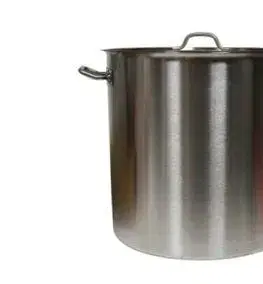 Hrnce Kinekus Hrniec nerezový a pokrievka, GASTRO, priemer 34cm, objem 25,5L, hladký, bez vzoru