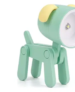 Lampy Bohemia-Design LED stolová lampa LED/0,06W/3xLR41 pes zelená DOG-G