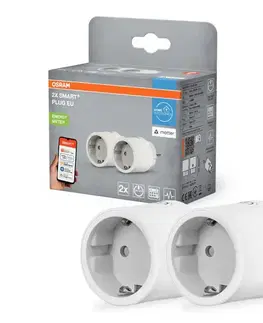 LED osvetlenie Osram - SADA 2x Inteligentná zásuvka SMART+ MATTER SCHUKO 2300W/230V/10A Wi-Fi biela 4099854641671