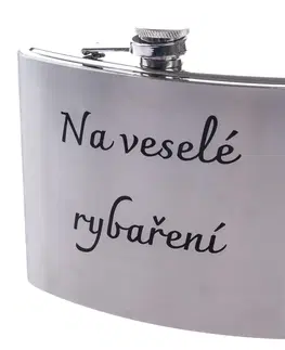 Termosky a termohrnčeky Kovová ploskačka "Na veselé rybaření", 1 l
