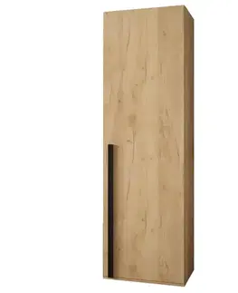 Šatníkové skrine Skriňa Miro dub craft/čierna matná
