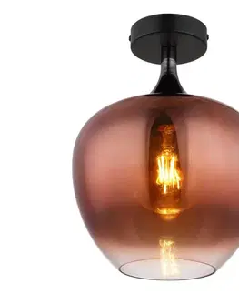 Svietidlá Globo 15548DG - Stropné svietidlo MAXY 1xE27/40W/230V medená 15548DG