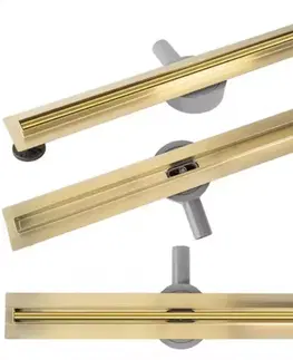 Vybavenie kúpeľne Lineárny odtok Neox Slim Pro 1000 zlatá
