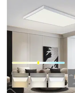 Svietidlá BRILAGI - LED Kúpeľňové stropné svietidlo FRAME LED/96W/230V 120x60 cm IP44 biele BRI643