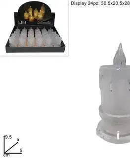 Sviečky MAKRO - Sviečka 5x9,5cm LED