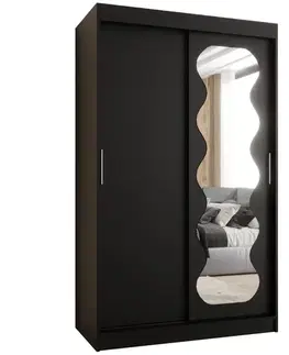 Šatníkové skrine Skriňa Spoti 120 čierna