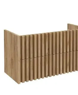 Kúpeľňový nábytok Kúpeľňová skrinka s krycou doskou SAT Delano 100x56x46 cm dub mat DELANO100ZDDE DELANO100ZDDE