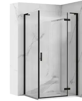 Sprchovacie kúty REA/S - Sprchová kabína Hugo Black 90x90 KPL-45223